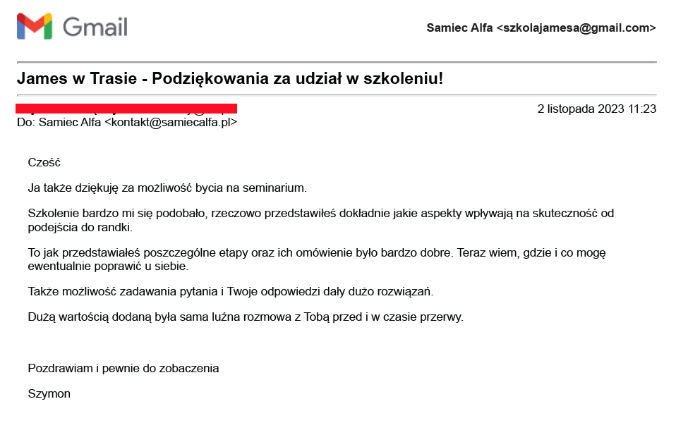 Od podejścia do Randki